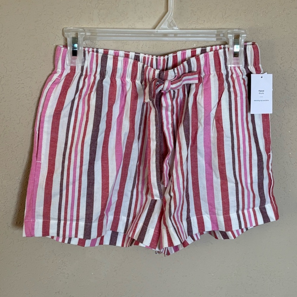 💖Auden Target Striped Pink and White Women's pjs sleepwear Shorts size S💖